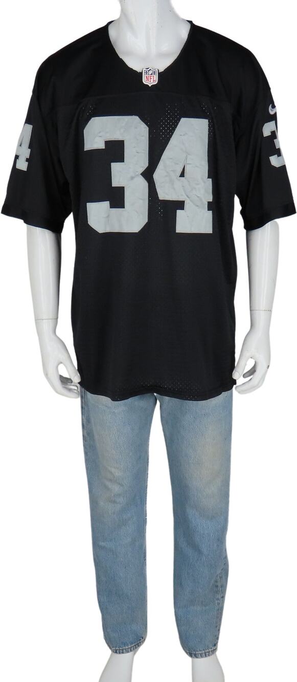 Nike On Field Bo Jackson 34 Raiders Black NFL Football Jersey 52
